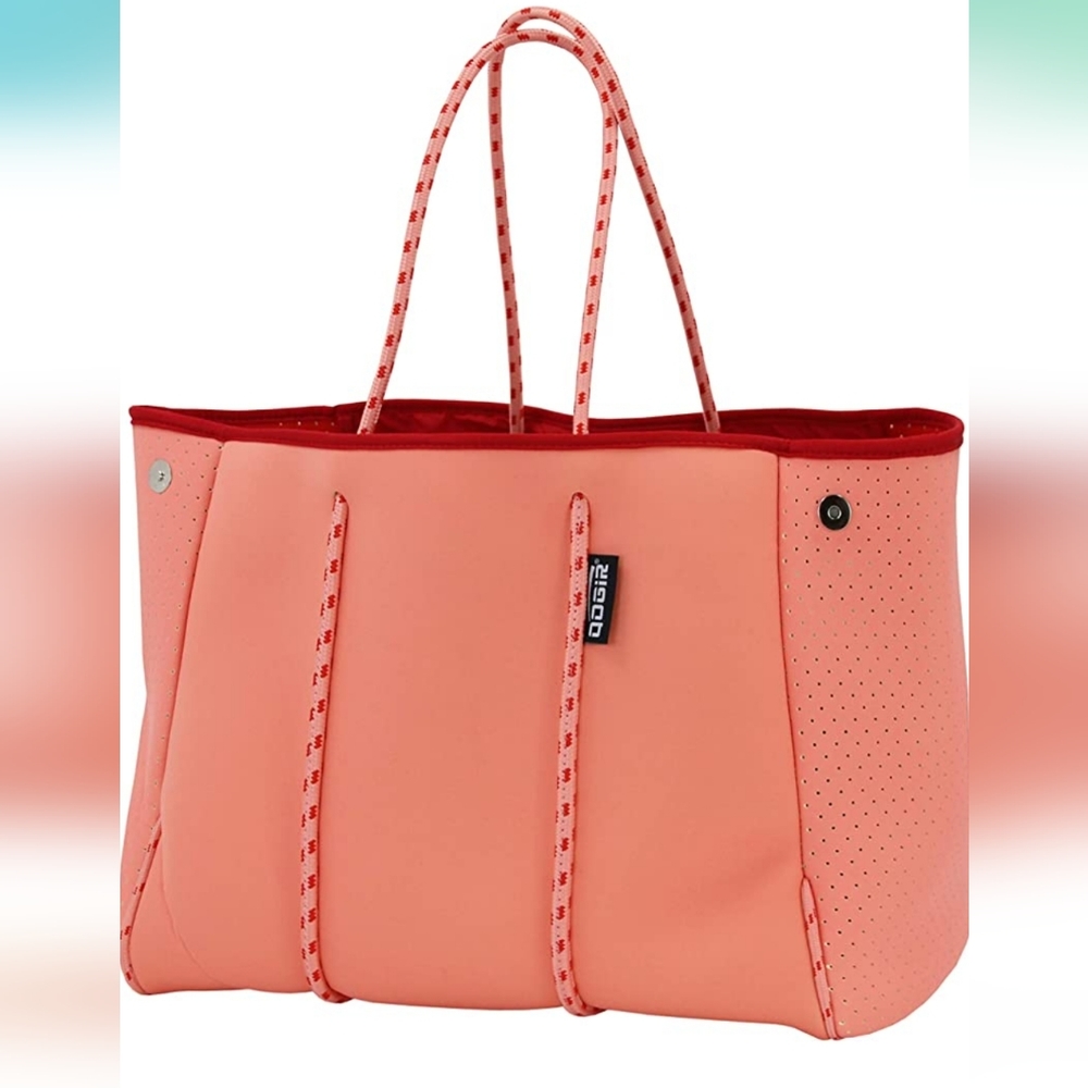 QOGiR Neoprene Multipurpose Beach Bag Tote with Inner Zipper Pocket